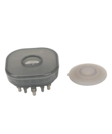 Scalp Applicator Comb Medicated Scalp Comb Clear Evenly Leakproof 15ml Capacity for Liquid Conditioner Soaps (Black)