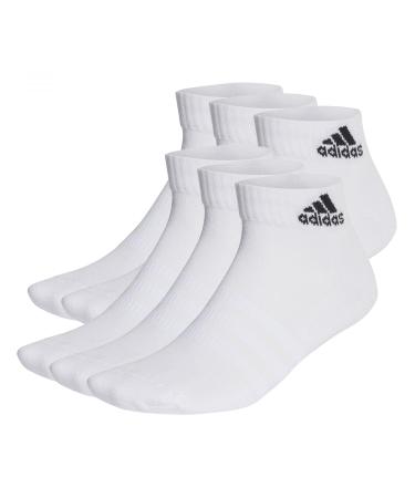 adidas Unisex Kids Cushioned Sportswear 6 Pairs Socks 28-30 white/black