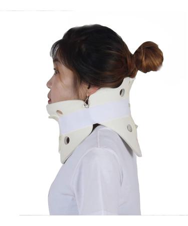 Buy JLASDR White Neck Brace - Cervical Traction & Support | Foam & Rubber Immobilizer for Pain Relief - Buy Online on GoSupps.com
