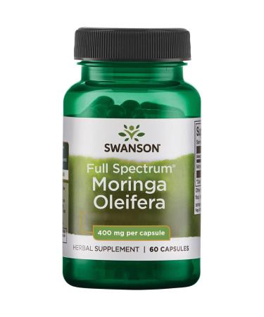 Swanson Full Spectrum Moringa Oleifera 500mg 60 Capsules Lab Tested Soy Free Gluten Free Non-GMO