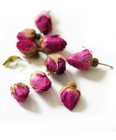 Dried Rose Bud Tea - 100g Edible Loose Leaf Herbal Tea - Culinary Grade Rose Buds - Buy Online on GoSupps.com