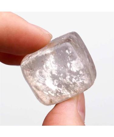 Natural Quartz Crystal 5pc 15mm-20mm Natural Smoky Quartz Cube Tumbles Stone Gift for Decoration Home Office Decor JIZTGEDM