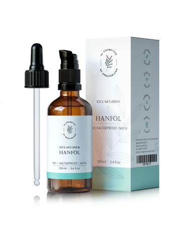 Herbal land organic hemp oil - skin oil 100ml cold pressed - pure organic hemp seed oil for the care of skin and hair in premium quality 1x hemp oil 100ml - Buy Online on GoSupps.com