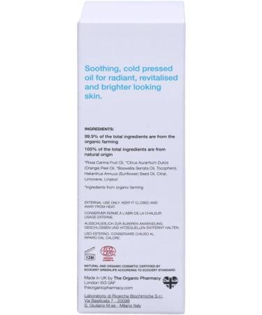 The Organic Pharmacy Rosehip Serum Virgin Cold Pressed Rich In Antioxidants Including Vitamin A C and Omega 3 6 7 and 9 For Soften Hyperpigmented Sun Damaged Or Scarred Skin 30ml - Buy Online on GoSupps.com