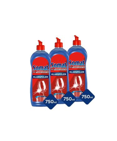 Somat rinse aid 3-pack with extra-dry effect for unbeatable shine on glasses & dishes (3x 750ml) 750 ml (3-pack)