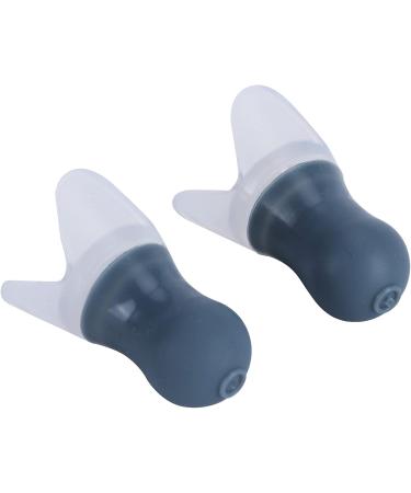 2Pcs Waterproof Silicone Ear Plugs for Noise Reduction - Ideal for Swimming Sleeping & Flying - Long-Term Comfort (Gray Large & PP Box - Buy Online on GoSupps.com
