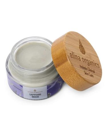 Organic Sapphire Mask 2oz | Holistic Anti-Aging Exfoliator | Brightening Collagen Face Mask | Handmade & Cruelty-Free - Buy Online on GoSupps.com