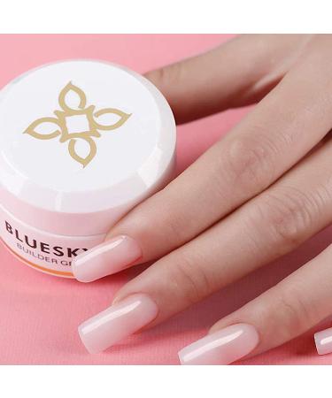 Bluesky Builder Gel Pink 30ml for Nail Strengthener & Extensions | Gel Nail Polish | LED UV Lamp Cure | 1 Pack - Buy Online on GoSupps.com
