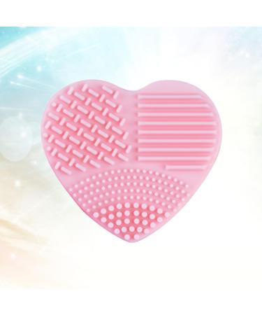 POPETPOP Makeup Brush Cleaning Mat - Pink - 8x8.5cm - Effective Brush Washing Tool for Flawless Makeup - Buy Online on GoSupps.com