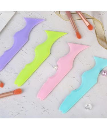 Luxshiny Silicone Beauty Ruler Makeup Bags Lash Mascara Lipstick Drawing Aid Eyebrow Trimming Travel Nias Violet - Buy Online on GoSupps.com