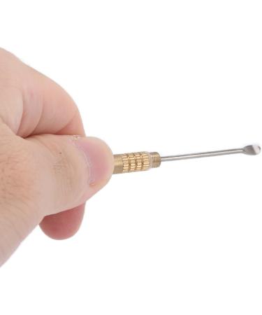Portable Brass Ear Pick - Effective Ear Wax Cleaner & Curette Tool for Safe Ear Cleaning - Buy Online on GoSupps.com