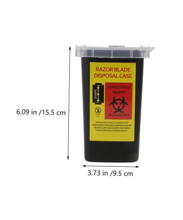 Beaupretty 6 STK Blade Storage Box | Portable Blade Dispenser & Safe Container for Sharp Objects | Flip-Top Waste Blade Cases & Plastic Mussel Shell Trash Can - Buy Online on GoSupps.com