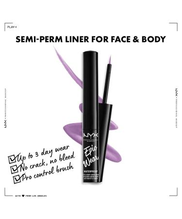NYX Epic Wear Liquid Liner - Lilac Matte | Long-Lasting Waterproof Eyeliner - Buy Online on GoSupps.com