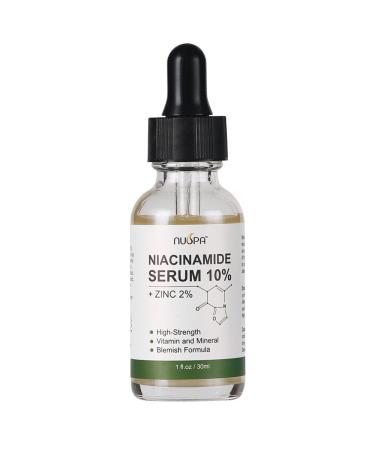 Niacinamide Serum 10% + Zinc 2% | Vitamin B3 Facial Serum for Acne & Pore Treatment | Hyaluronic Acid Infused - 30ml - Buy Online on GoSupps.com