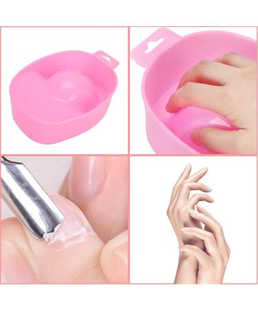 Bols de Trempage des Ongles Ergonomiques pour limination du Gel - Ensemble de Bacs de Trempage de Manucure de 5 Pi ces - Poign es Pratiques avec Trous Suspendus - Plastique pour le Salon et Usage - Buy Online on GoSupps.com