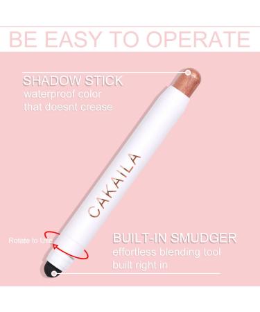 MEICOLY Creamy Eyeshadow Stick - 2-in-1 Shimmer Pencil Crayon | Waterproof Eye Brightener & Highlighter - Champagne Shimmer - Buy Online on GoSupps.com
