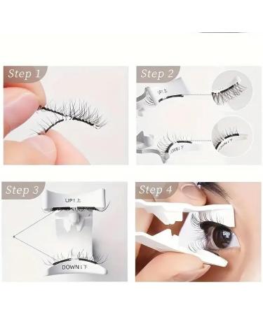 Magnetic Eyelashes Natural Look with Applicator Reusable Magnetic Eyelashes No Glue Needed Magnetic Eyelashes Magnetic Lashes Kit Easy to Wear and Remove - Buy Online on GoSupps.com