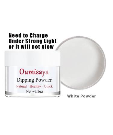 Glow in the Dark White Nail Dip Powder 1OZ GL085 - OUMISAYA Fluorescent Dipping Powder - Buy Online on GoSupps.com