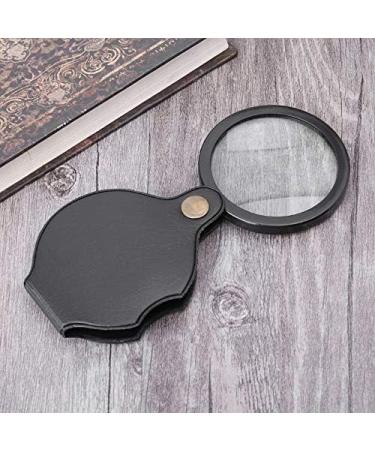 Magnifying 10X Portable Pocket Magnifier Foldable Read Jewelry Magnifying Glass Loupe Lens (Color : Black Magnification : 10X) Good Times - Buy Online on GoSupps.com