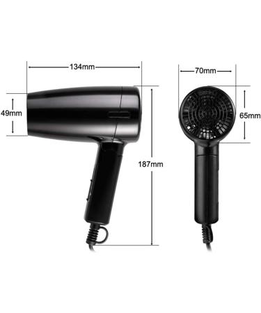 Professional Folding Hairdryer 1200W Powerful Hair Dryer Portable Travel Fast Drying Hair Hotels Hairdryer Lightweight Quiet Blow Dryer Overheat Protection Suitable for Families and Hotels White small - Buy Online on GoSupps.com