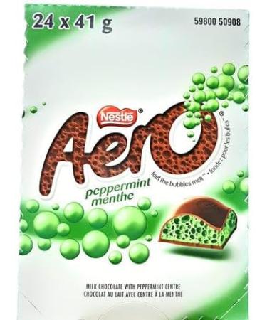 Nestle Aero Peppermint Milk Chocolate 41g x 24 - Buy Online on GoSupps.com