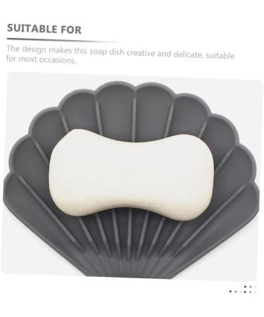 Amosfun 4 Pcs Soap Box Soap Drainer Dish Silicone Containers Bar Soap Holder Anti-slip Soap Holder Soap Keeper Bathroom Soap Stand Draining Soap Dishes Silica Gel Clean Sponge Holder - Buy Online on GoSupps.com
