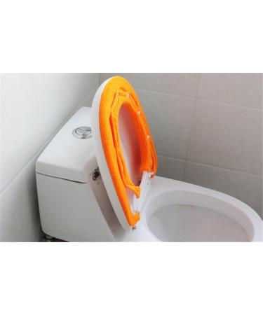 Vimeet Washable Blue Toilet Seat Cover | Soft Bathroom Closestool Pad Mat - Buy Online on GoSupps.com