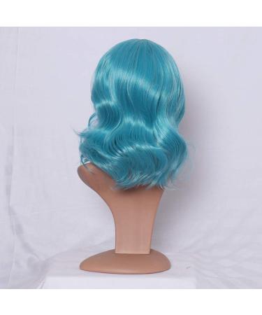 Buy Long Green Synthetic Wig for Women - Wavy Curly Cosplay Hair from 50s to 80s - International Shipping Available - Buy Online on GoSupps.com