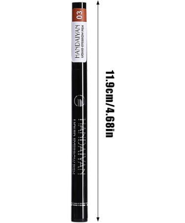 Waterproof 3D Eyebrow Pencil With 4 Prong Tips 2024 New Eyebrow Pencil With Prong Tip Applicator Smudge Proof Transfer Proof Easily Create Natural Eyebrows - Buy Online on GoSupps.com