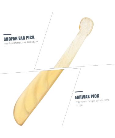 FRCOLOR Ear Pick Tool Set - 2 Pcs Croissant Design with Light for Ear Wax Removal & Guasha Massage - Portable Household Ear Cleaning Stick - Light Yellow (11.40x1.10x0.30CM - Buy Online on GoSupps.com