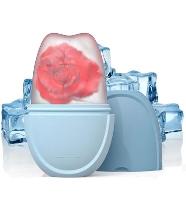 Ice Face Roller - Ice Roller for Face Eyes Body - Reusable Face Ice Roller for Tightens and Shrinks Pores Relief Eye Puffiness - Skincare Beauty Products - LeakProof Ice Facial Roller (Blue)