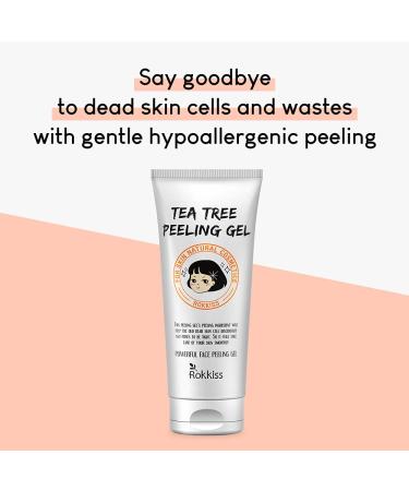 Rokkiss Tea Tree Peeling Gel 4.05 oz - Gentle Korean Face Exfoliator for All Skin Types - Buy Online on GoSupps.com