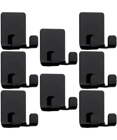 Yoursy 8-Piece Self-Adhesive Shower Shaver Bracket - Waterproof Razor Hooks for Bathroom & Kitchen - Black Razor Holder - Buy Online on GoSupps.com