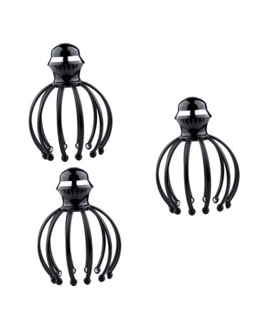 Fomiyes 3 STK head massage clock brush Hair massage brush Hand massager Hand massage devices.