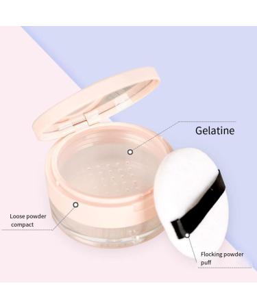 miduoidn Powder Box Empty Case Makeup Tool Exquisite Multifunctional Lid Dustproof Pink Multicolored Sweet Gift Compact Size Black - Buy Online on GoSupps.com