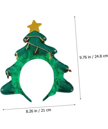 DEARMAMY Glitter Xmas Tree Headband Christmas Tree Light up Headband Headbands Decorative Hairband Christmas Hair Accessories Women Xmas Tree Headband Glitter Headband Fabric - Buy Online on GoSupps.com