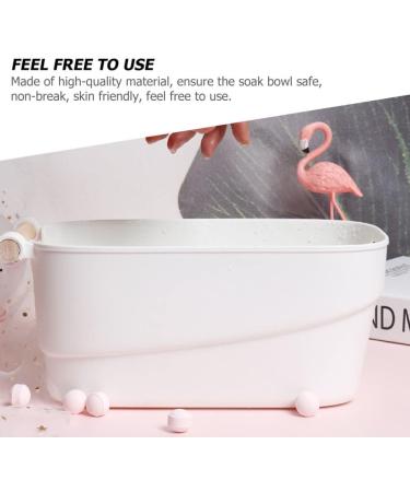 FOMIYES Basin Tub Retro Wash Basin Manicure Bowl Manicure Bowl Soaking Soak Bowl Nail Art Polish Remove Hand Wash Manicure Spa Tool White Portable Wash Basin Nail Art Soaking Bowl Hand Soak Bowl - Buy Online on GoSupps.com