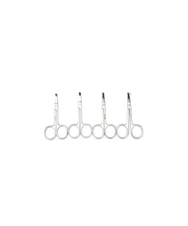 UNbit Nose Hair Trimmer Stainless Steel Nose Trimmers Hair Scissors Ear Remover Cut Beauty Removal Tools Fashion Beauty Tools Trimmer (Size : 4PC)