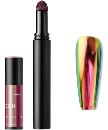 Roseflower 6 Sticks Air Cushion Chrome Powder Pencil - Holographic Nail Decoration for DIY Art | Shiny Metallic Mirror Effect Manicure Tool - Buy Online on GoSupps.com