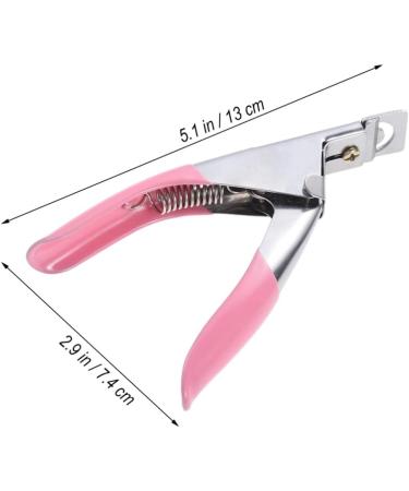 minkissy Fingernail Clipper False Nail Tip Clipper Nail Scissors Coffin Nail False Nails Nail Tool Nails Tools Nail Art Scissors Pedicure Tool False Nail Clipper Manicure Acrylic medium Rosy - Buy Online on GoSupps.com