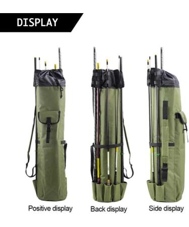 OWNERKULA Waterproof Fishing Rod Bag - Portable Case for 5 Poles & Tackle in Durable Oxford Fabric, ArmyGreen - Buy Online on GoSupps.com