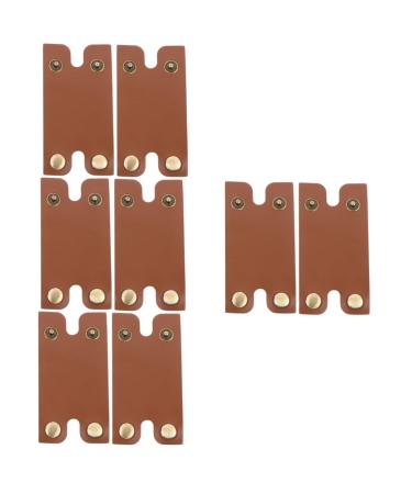 Angoily 8 pth travel accessories travel razor cover case for manual razor portable shaver bag made of leather portable razor household storage container art leather man brownx4st 8.5x4.5cmx4pcs