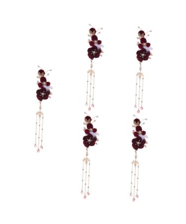 FRCOLOR the antique ball hair clip flower hair headpiece for women hair barrettes for women hair clip for women hair ornaments for women side clip girl the flowers zinc Flowers