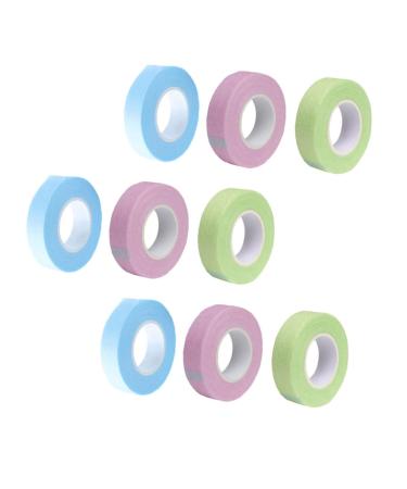 Angoily 12 Rolls Lash Tape Grafting Eyelash Auxiliary Tapes Eyelash Grafting Patch Pink Tape DIY Eyelashes Extension Tape Eyelash Grafting Tapes Grafting Eyelash Tool