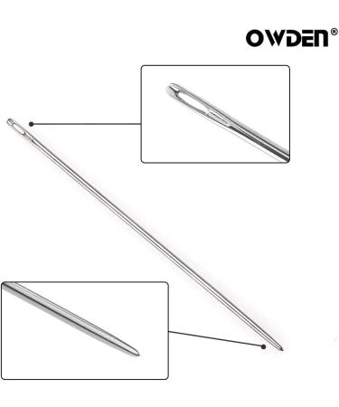 Owden Leather Hand Sewing Needles - 12pcs Small Eye Design for Professional Leather Stitching - 2 Sizes, 6pcs Each - Buy Online on GoSupps.com