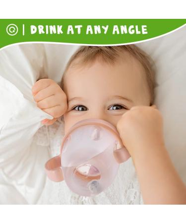 Haakaa Gen.3 Silicone Sippy Cup Peach - 8oz. Toddler Straw Trainer Cup - Buy Online on GoSupps.com