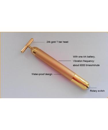 AnHua Beauty 24K Golden Anti-Aging Pulse Facial Roller - Skin Care Massage - Buy Online on GoSupps.com