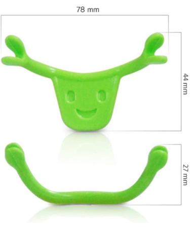 Exceart 2pcs Face Smile Maker - Smile Beauty Face Lift & Muscle Training Tool (Green) | Enhance Your Smile Effortlessly - Buy Online on GoSupps.com