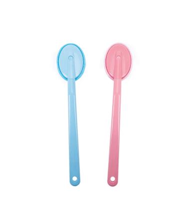 Blue Back & Massager Bath Brush with Extra Long Handle for Easy Lotion Application - Perfect for Body Care - Buy Online on GoSupps.com