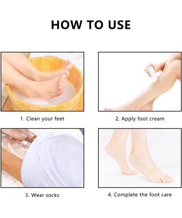 LAWALEISHE 3 Pairs Breathable Moisturising Socks for Overnight Hydration Reusable Foot Care Socks for Dry Cracked Feet Relief Soft Cotton - Buy Online on GoSupps.com